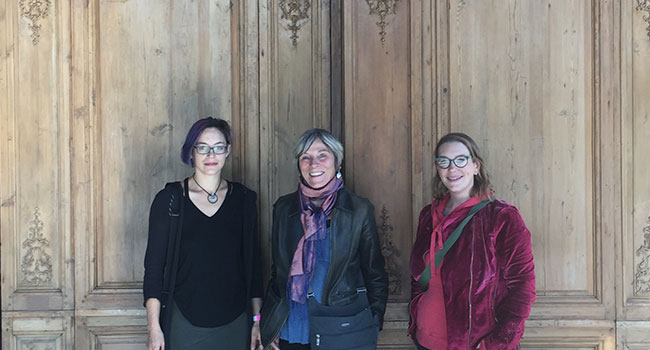 Intern Jennifer Beetem, Corine Landrieu, assistant Sarah Molitch